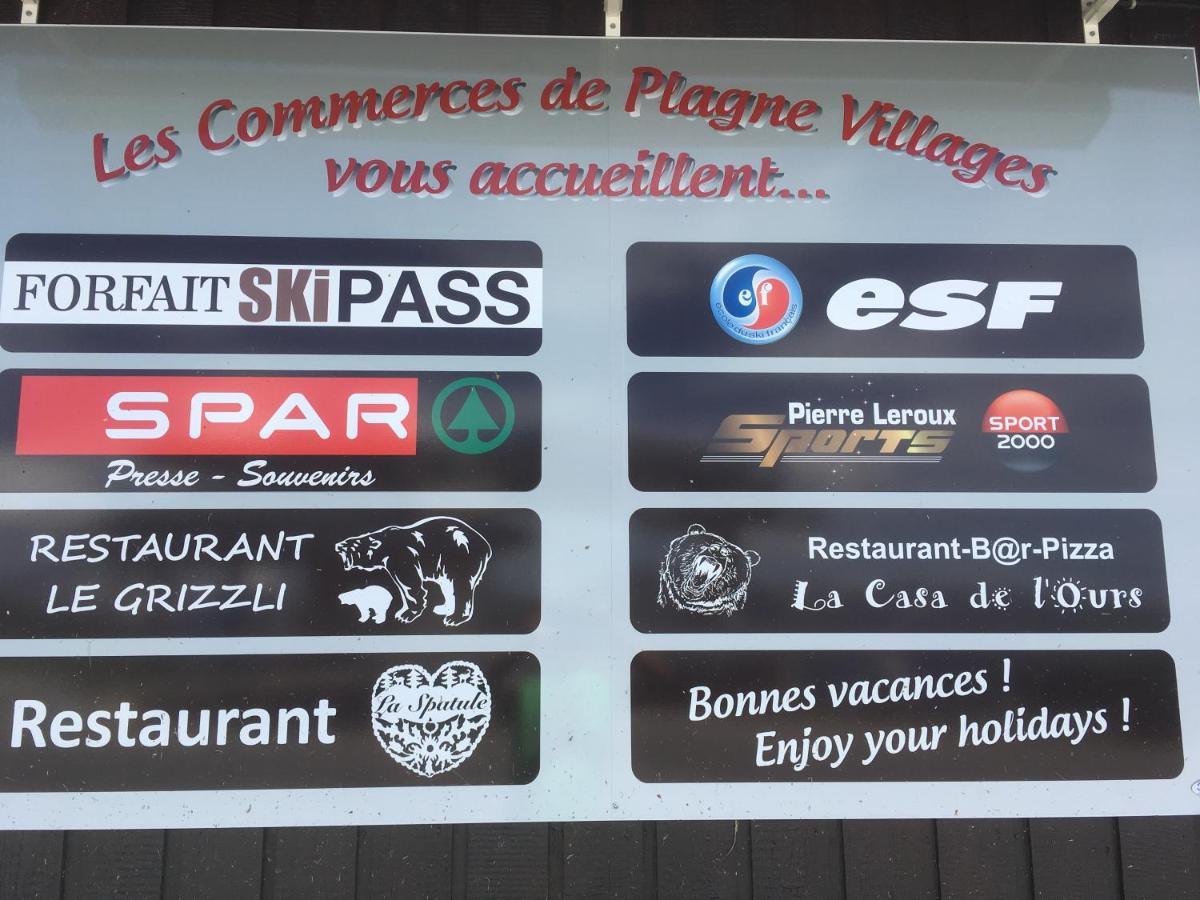 Ferienwohnung Au Bord des Pistes La Plagne Exterior foto